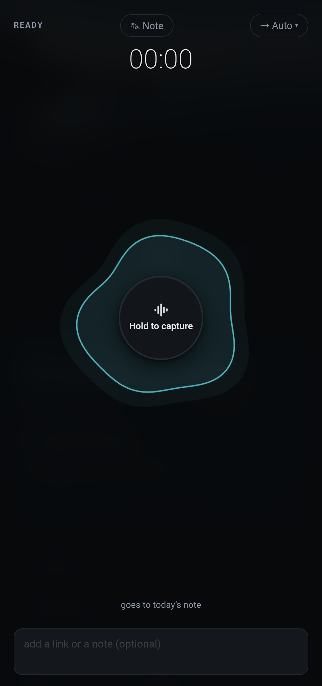 Collab's voice recorder, ready to capture